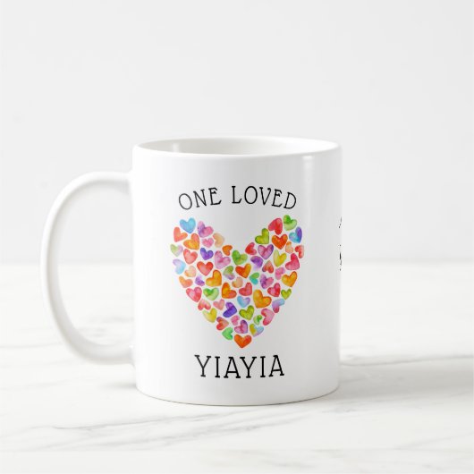 Eén geliefde YiaYia koffiemok (Links)