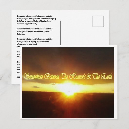 Een geloofsreis van hoop feestdagenkaart (Voorkant / Achterkant)