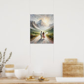 Een geloofstest, Christelijke kunst, Jezus Christu Poster (Keuken)