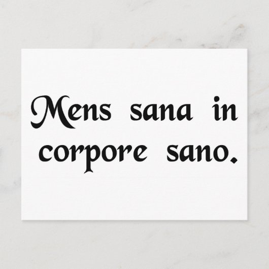 Een geluidsgeest in een geluidslichaam. briefkaart (Voorkant)