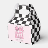 Een gelukkig Babe Happy Face Pink Bedankdoosjes (Voorkant Zijde)