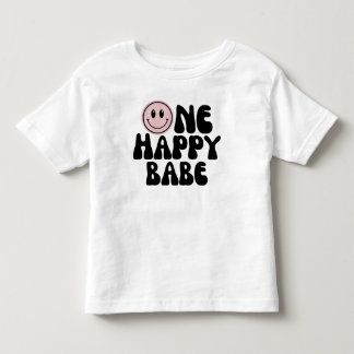 Een gelukkig babe meisje eerste verjaardag kinder shirts