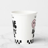 Een gelukkig babe meisje eerste verjaardag papieren bekers (Rechts)