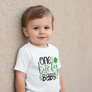 Eén gelukkig baby St. Patrick T-shirt voor kindere