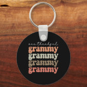 Een gelukkig Bedankt in de herfst van de Gramme Sleutelhanger (Voorkant)