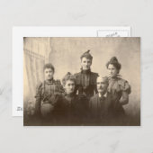 Een gelukkig Briefkaart van de Familie (Voorkant / Achterkant)