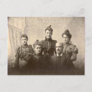 Een gelukkig Briefkaart van de Familie