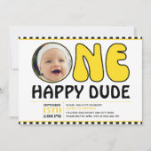 Een gelukkig Dude Happy Face Check Jongen Verjaard Kaart (Voorkant)