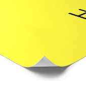 Een gelukkig gezicht en vrolijke gedachten brengen poster (Hoek)