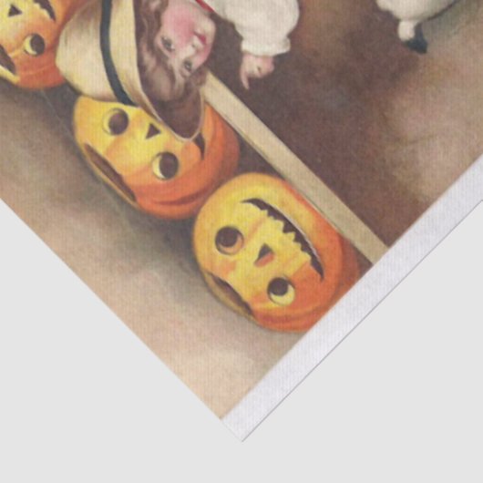 Een gelukkig Halloween van Ellen Clapsaddle Tissuepapier (Detail)