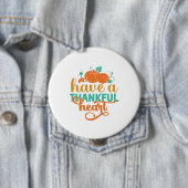 Een gelukkig hart hebben ronde button 4,0 cm (In situ)