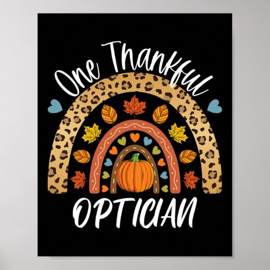 Een gelukkig Herfst van de OptiPlex Cute Rainbow Poster (Voorkant)