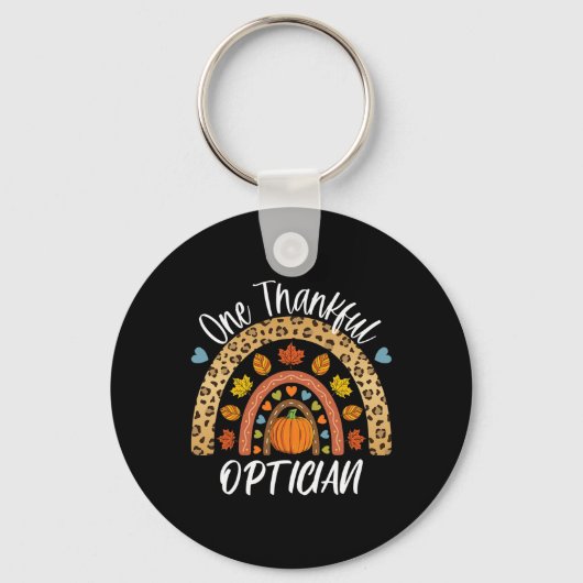 Een gelukkig Herfst van de OptiPlex Cute Rainbow Sleutelhanger (Voorkant)