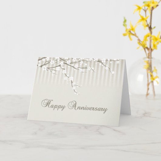 Een gelukkig Jubileum Kaart (Gele Bloem)