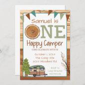 EEN Gelukkig Kampeerder  Kaart (Voorkant / Achterkant)