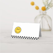 Eén Gelukkig Kerel Smile Face Verjaardagsfeestje Plaatskaartje (Achterkant)