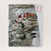 Een gelukkig kerstcadeautje voor mijn nicht. legpuzzel (Verticaal)