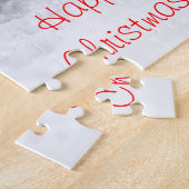 Een gelukkig kerstcadeautje voor mijn nicht. legpuzzel (Zijkant)