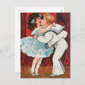 Een gelukkig kerstfeest feestdagenkaart (Voorkant / Achterkant)