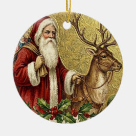 Een Gelukkig Kerstseizoen Keramisch Ornament