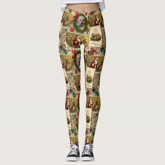 Een Gelukkig Kersttijd Leggings (Voorkant)