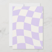 Eén gelukkig kleine meid 1e verjaardagsfeestje per kaart (Achterkant)