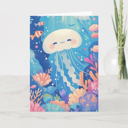 Een gelukkig kwallenparadijs kaart (Voorkant)