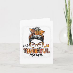 Een gelukkig mamma-bericht laat een herfst voorbij kaart