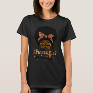 Een gelukkig mammie Afro American Women Herfst Bed T-shirt