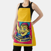 Een gelukkig medium slaan schort (Insitu)