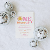 Een gelukkig meisje Boho Sun eerste verjaardag uit Kaart