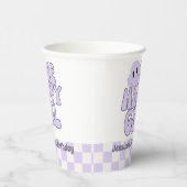 Een gelukkig meisje eerste verjaardag roze papieren bekers (Rechts)