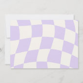 Een gelukkig meisje retro 1e verjaardag kaart (Achterkant)