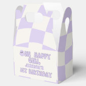 Een gelukkig meisje Retro 1e verjaardag Party Bedankdoosjes (Geopend)