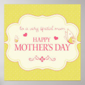 Een gelukkig Moederdag Wenskaart Poster (Voorkant)