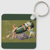 Een Gelukkig Nieuwjaar,  Angels met Champagne Sleutelhanger (Achterkant)