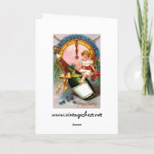 Een gelukkig nieuwjaar feestdagen kaart (Achterkant)