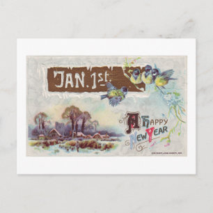 Een gelukkig nieuwjaar feestdagenkaart