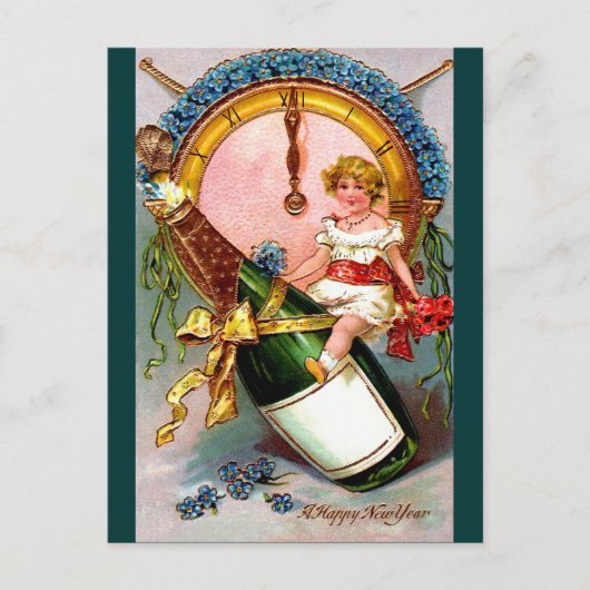 Een gelukkig nieuwjaar feestdagenkaart (Voorkant)