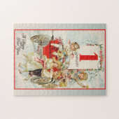 Een gelukkig nieuwjaar legpuzzel (Horizontaal)