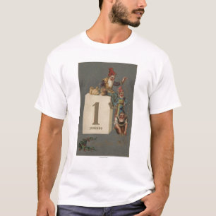 Een gelukkig nieuwjaarGnomen gooien geld T-shirt