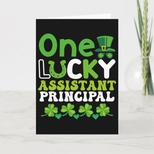Een Gelukkig Ogenblik Principaal St Patricks Dag Kaart (Voorkant)