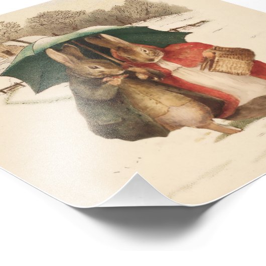 “Een Gelukkig Paar” van Beatrix Potter Foto Afdruk (Hoek)