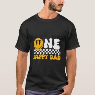 Een Gelukkig Papa Dude Tee Shirt 1e Verjaardagsfee