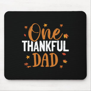 Een gelukkig vader Thanksgiving Herfst familie kom Muismat