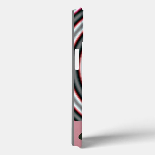 Een gelukkig vormcirkelroze Case-Mate iPhone case (Achterkant / Rechts)