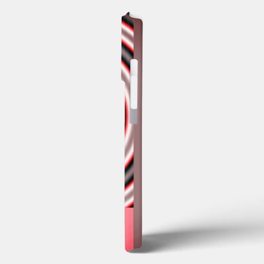 Een gelukkig vormcirkelroze Case-Mate iPhone case (Achterkant / Links)