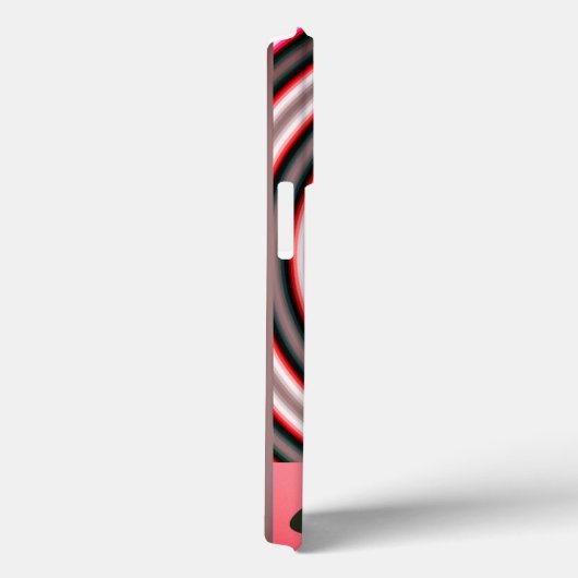 Een gelukkig vormcirkelroze Case-Mate iPhone case (Achterkant / Rechts)