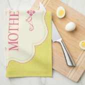 Een gelukkig Wenskaart van het Moederdag Theedoek (Quarter Fold)