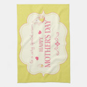 Een gelukkig Wenskaart van het Moederdag Theedoek (Verticaal)